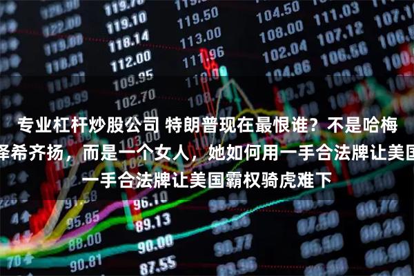 专业杠杆炒股公司 特朗普现在最恨谁？不是哈梅内伊，不是佩泽希齐扬，而是一个女人，她如何用一手合法牌让美国霸权骑虎难下